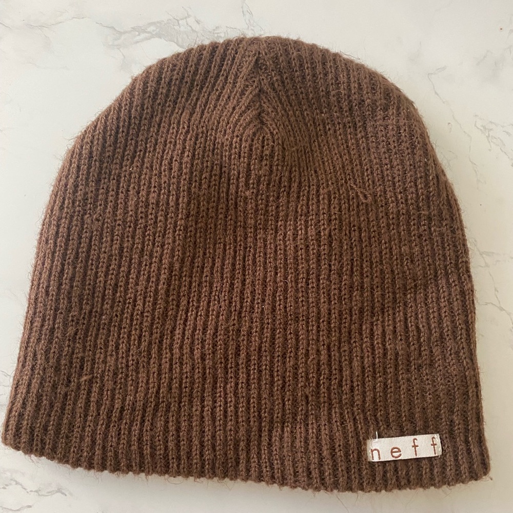 NEFF Brown beanie